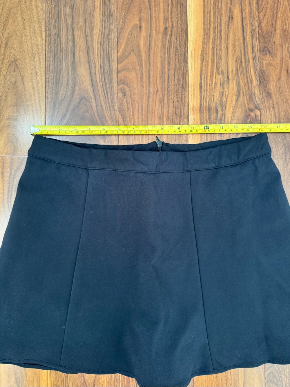 Reformation Liene Black High-rise A-line Mini Skort Skirt, size - Picture 13 of 16